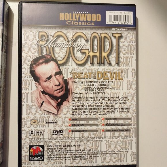 Humphrey Bogart DVD Double Feature Hollywood Classics: Beat The Devil & Call It - Picture 4 of 8